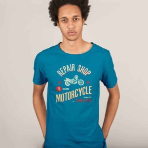 Dark Teal Printed Tshirt